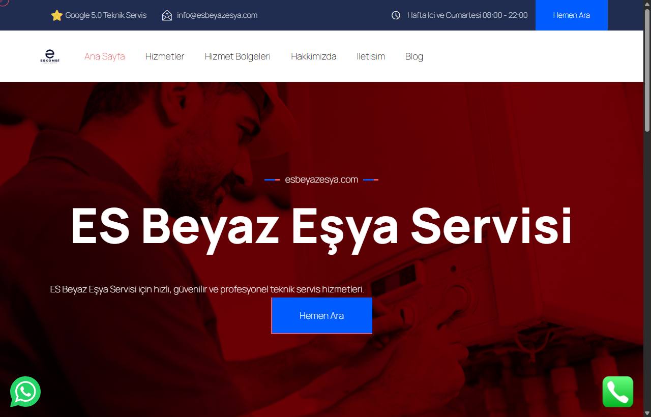ES Beyaz Eşya Servisi — ekran görüntüsü