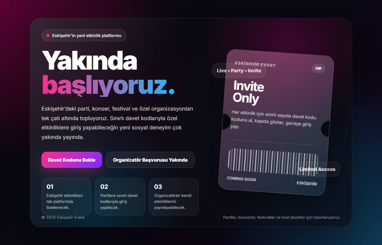 Eskişehir Event — ekran görüntüsü