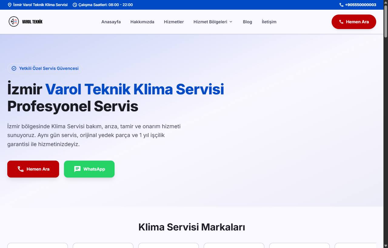 Varol Teknik Servis — ekran görüntüsü