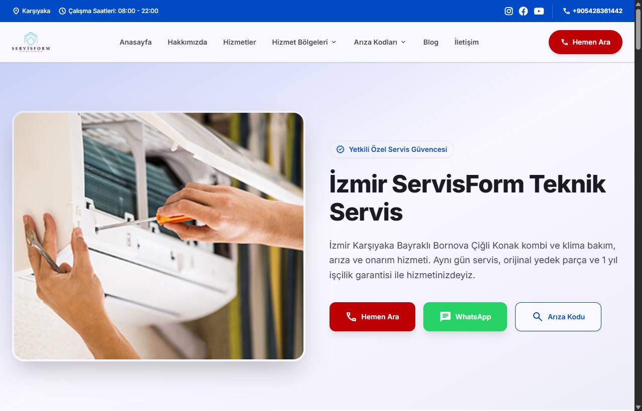 ServisForm — Servis Platformu — ekran görüntüsü